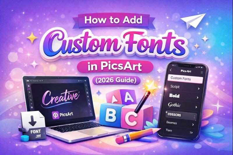 Custom Fonts in PicsArt